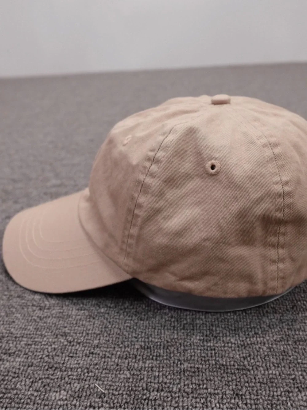 Polo Ralph Lauren Hat Cap Strap Back Mens One Size Beige Twill Baseball Logo